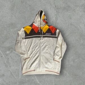 Vintage Y2K Ecko Unltd Hoodie Mens 3XB White‎ grunge Hip Hop Skater Diamond Goth